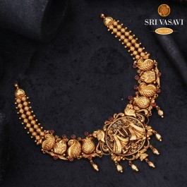 Devashree Necklace - Short Necklace - Gold