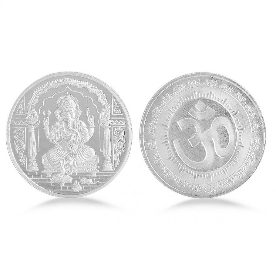 30 Gram Ganesh Silver Coin