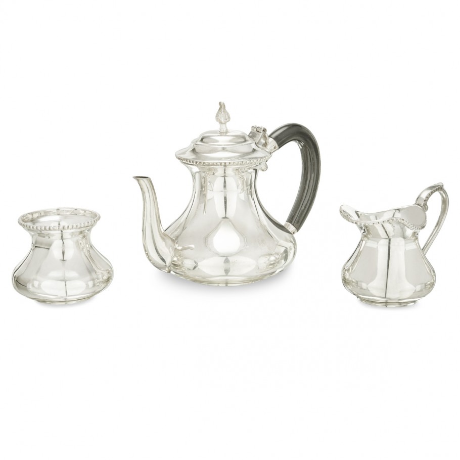  Silver Plain Tea Jug Set