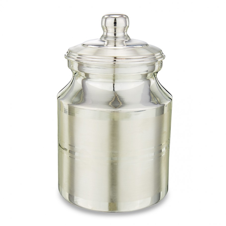 Ghee Jar In Silver