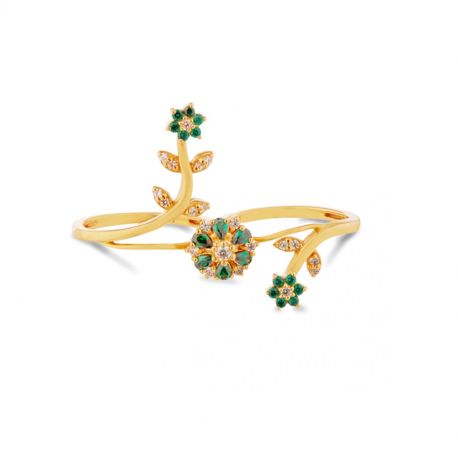 Greeny Floral Ring
