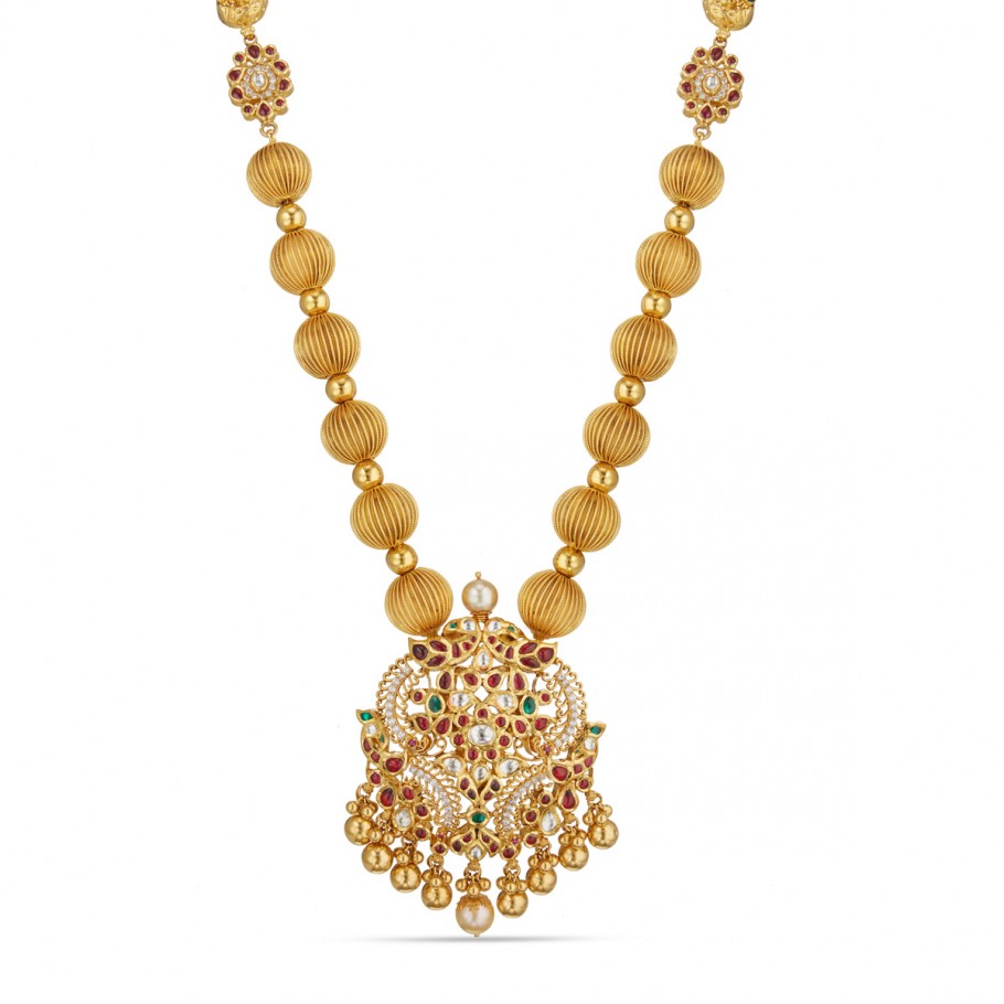 Layered Gold Ball Chain Necklace – Mangalsutraonline