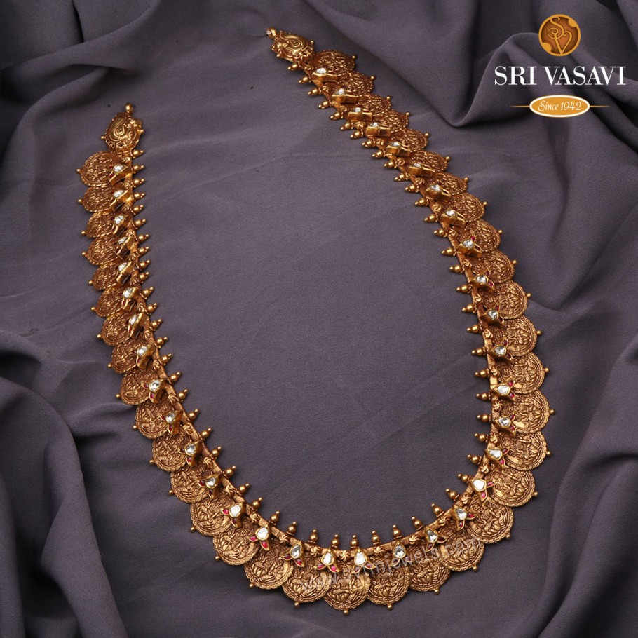 30 Beautiful Gold Kanti Necklace Designs! - Indian Jewellery Designs