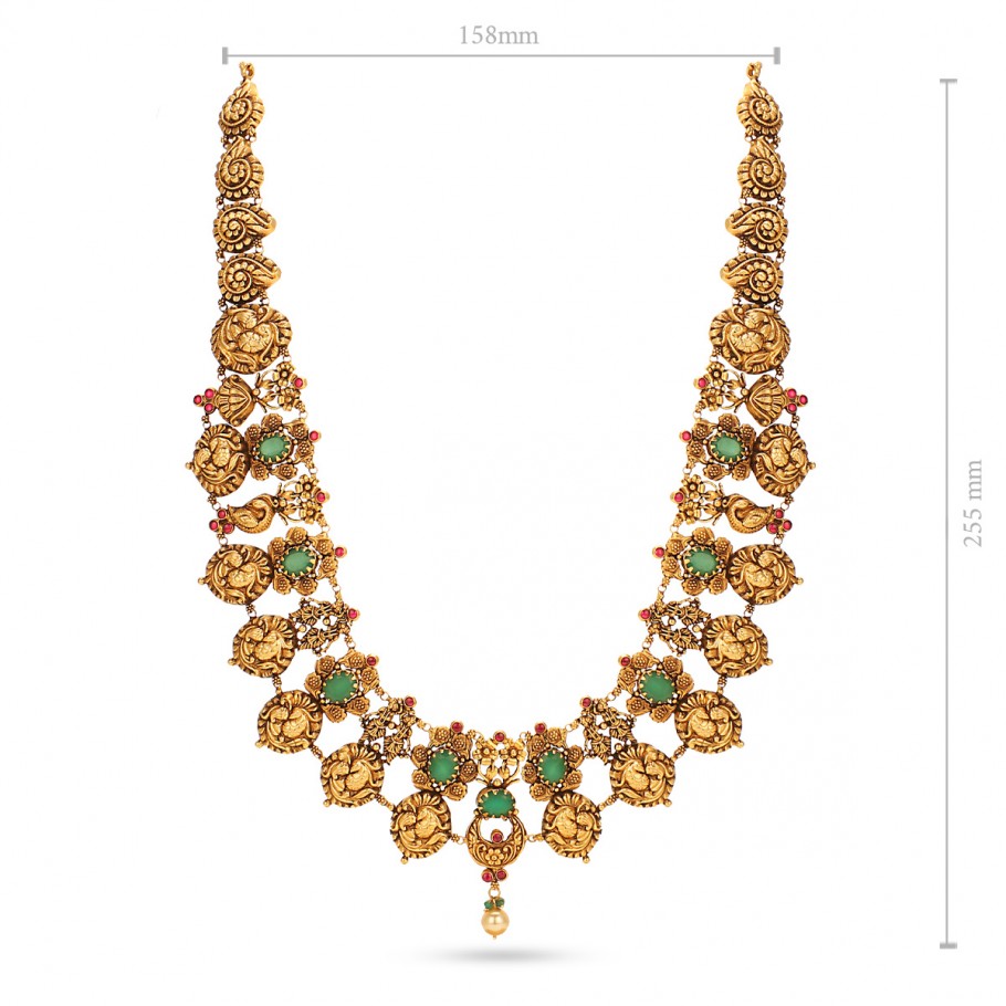Mandhitha Long Necklace - Long Necklaces - Gold