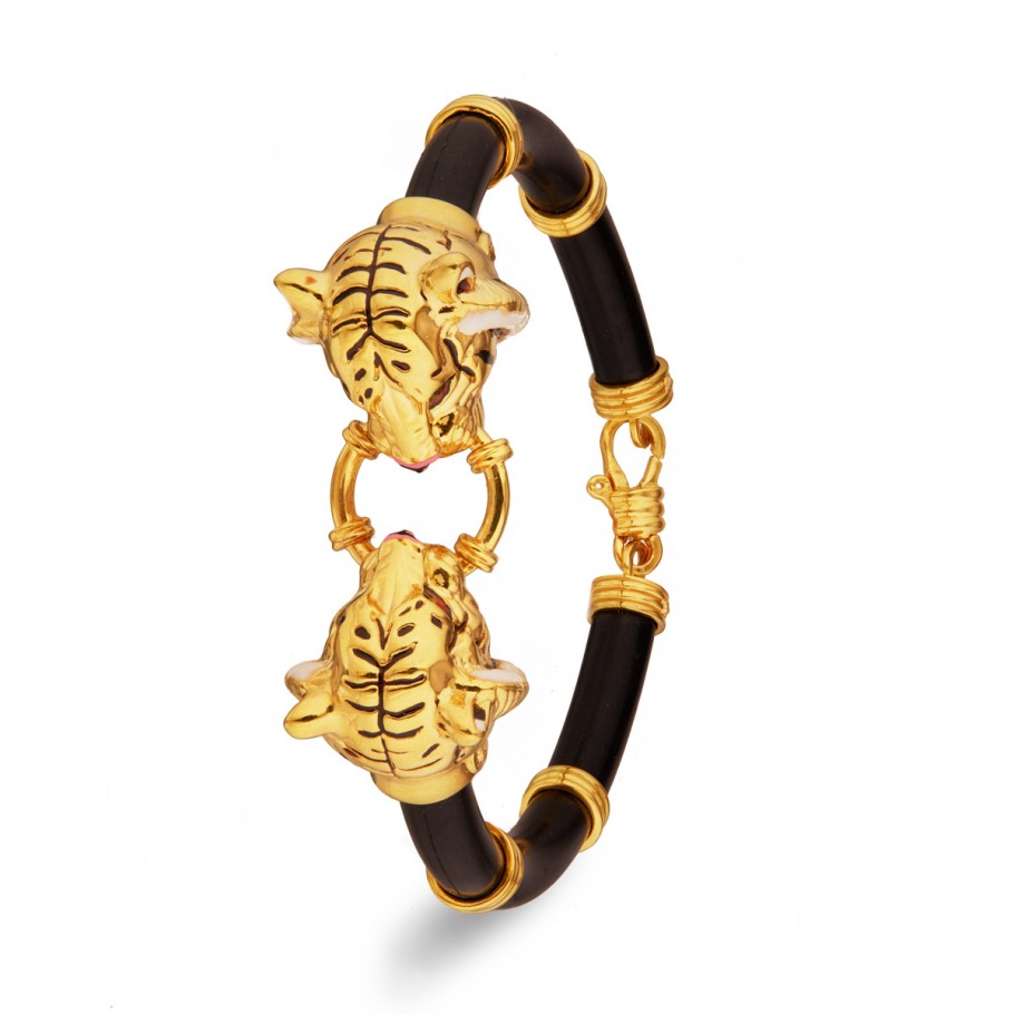 Graceful Tiger Bracelet - Bracelets - Gold