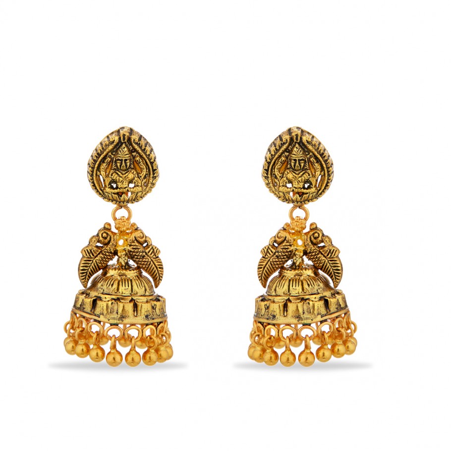 Lakshmi Jhumka - Earring - Gold