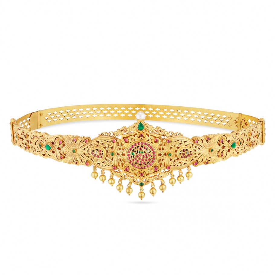 Buy Ornate Annapakshi Oddiyanam | Oddiyanam | SVTM Jewels
