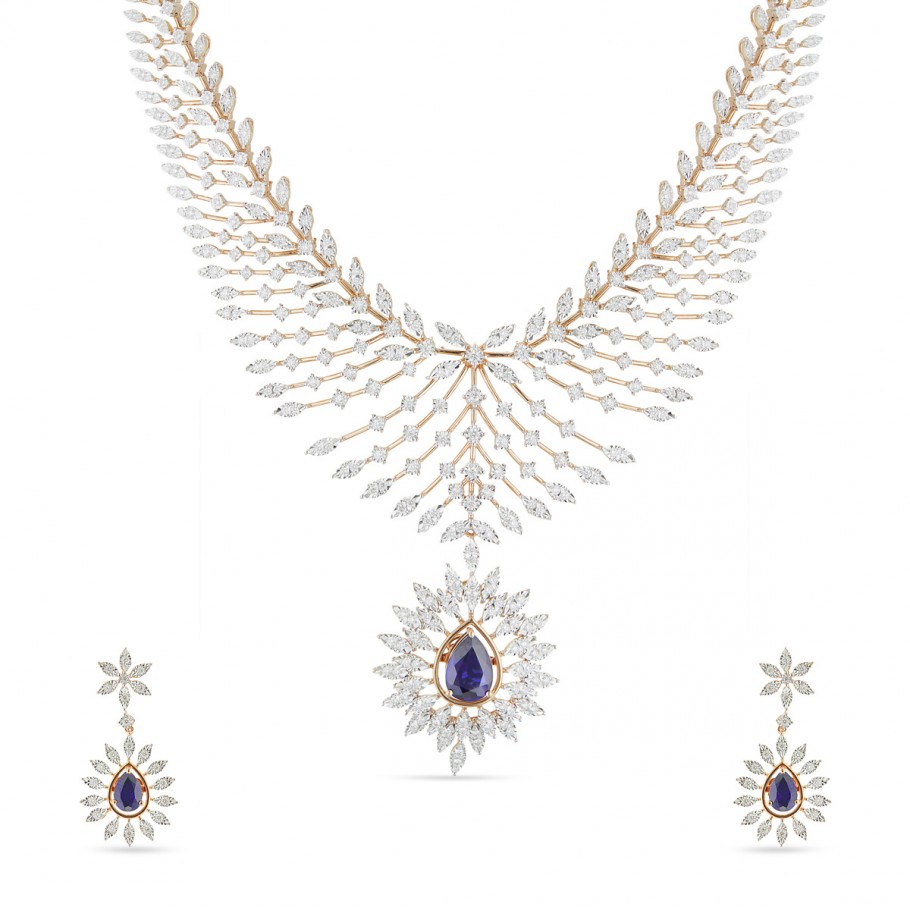 Ritzy majestic diamond necklace