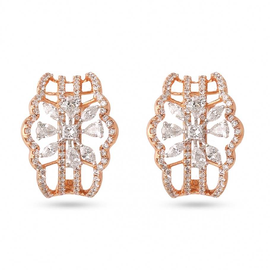 Floweret Diamond Earrings 