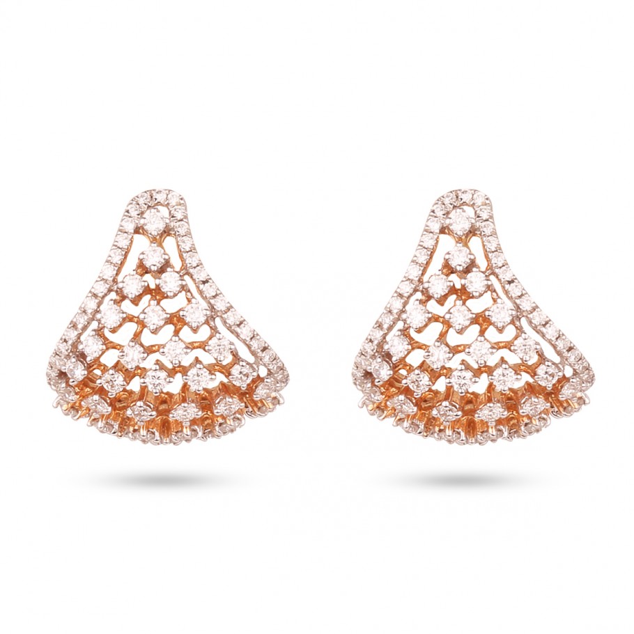 Curvy Diamond Earrings