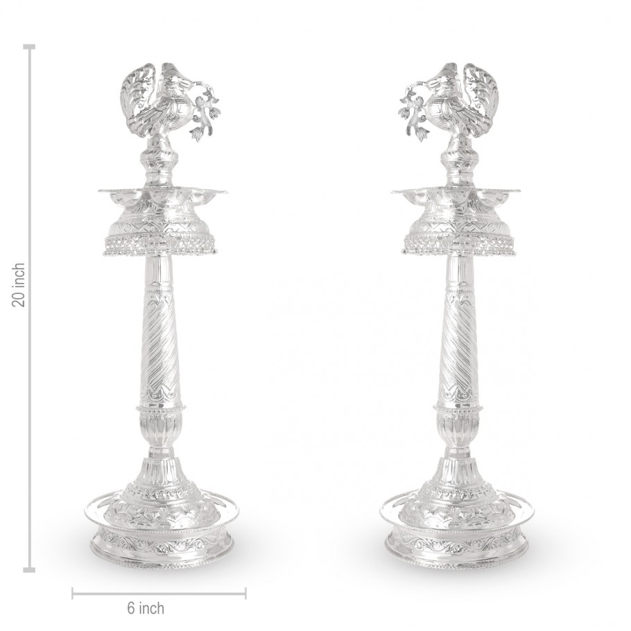 Flabellum Silver Lamp - Silver lamps - Silver Articles