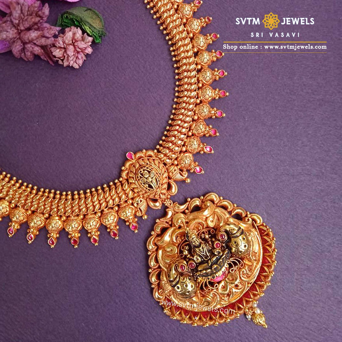 Astonishing Padma Necklace - Long Necklaces - Gold