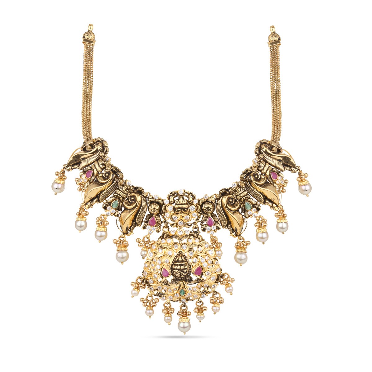 Hamsaa Short Necklace - Short Necklace - Gold