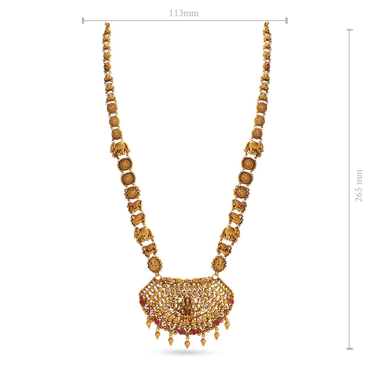 Amritha Long Necklace - Long Necklaces - Gold