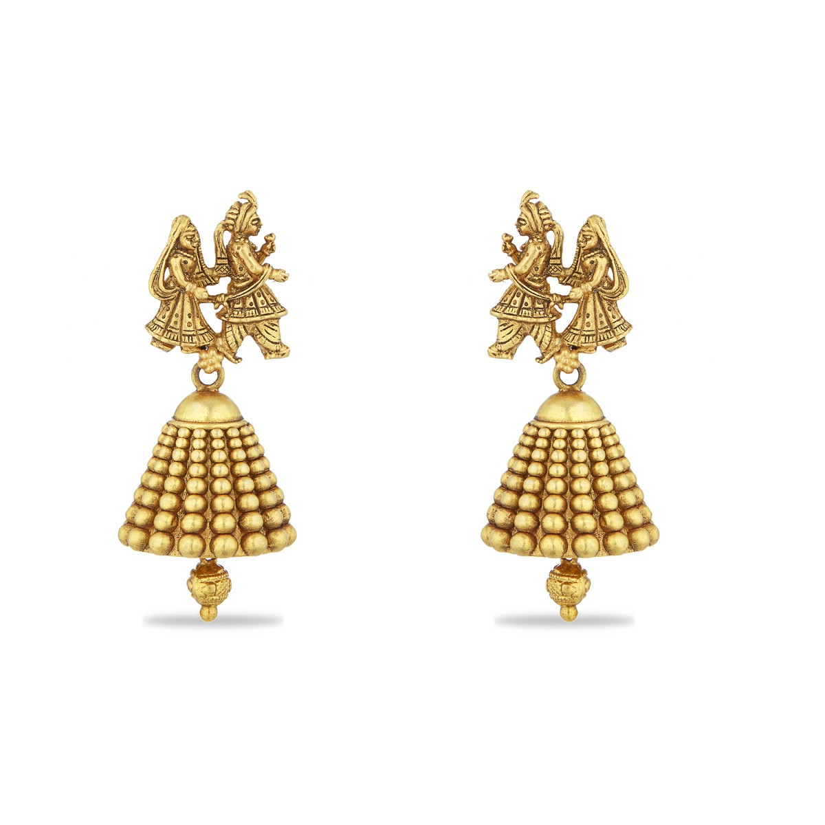 mesmerizing Viwaham Jhumka - Earring - Gold