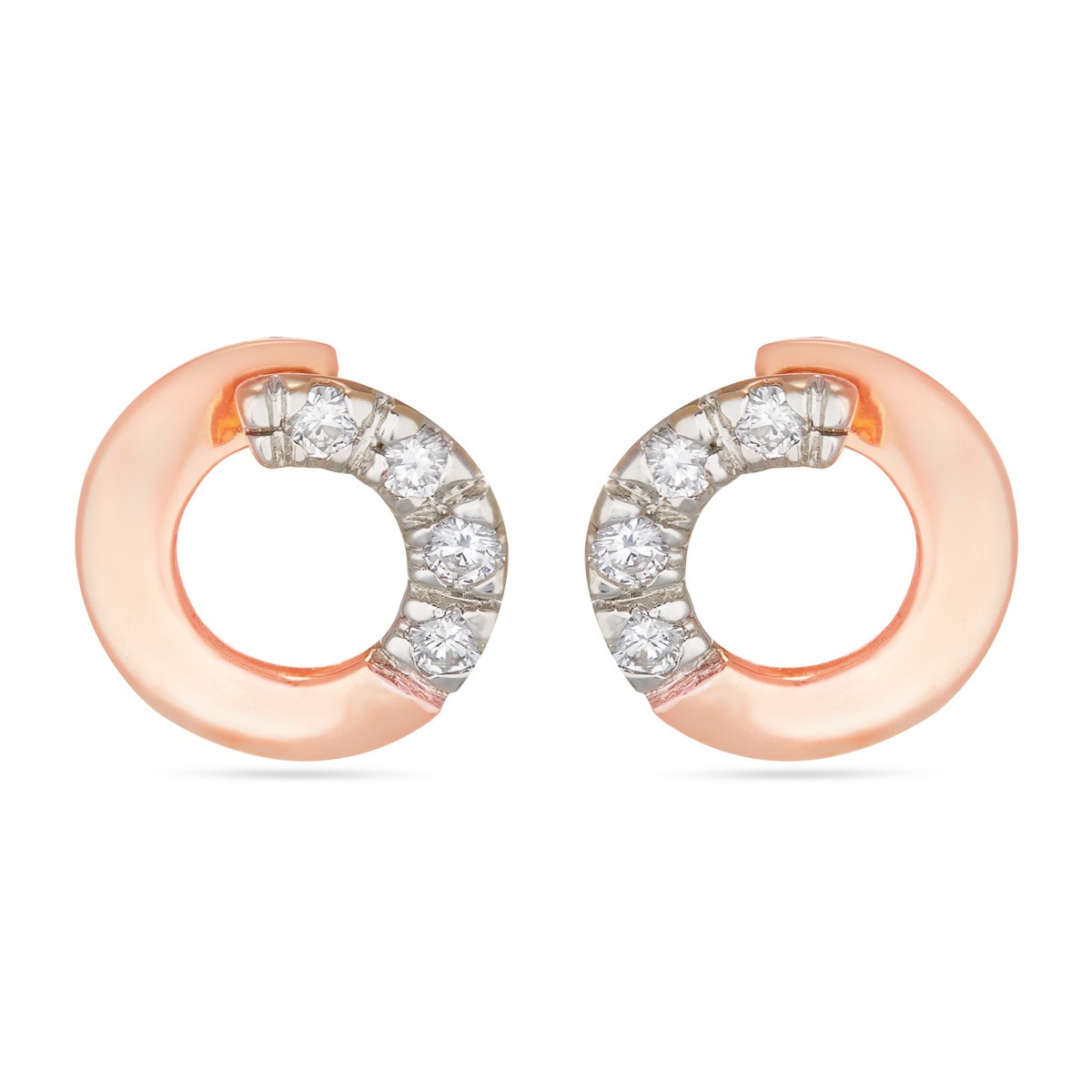 Buy Rose Circle Earrings Svtm Jewels
