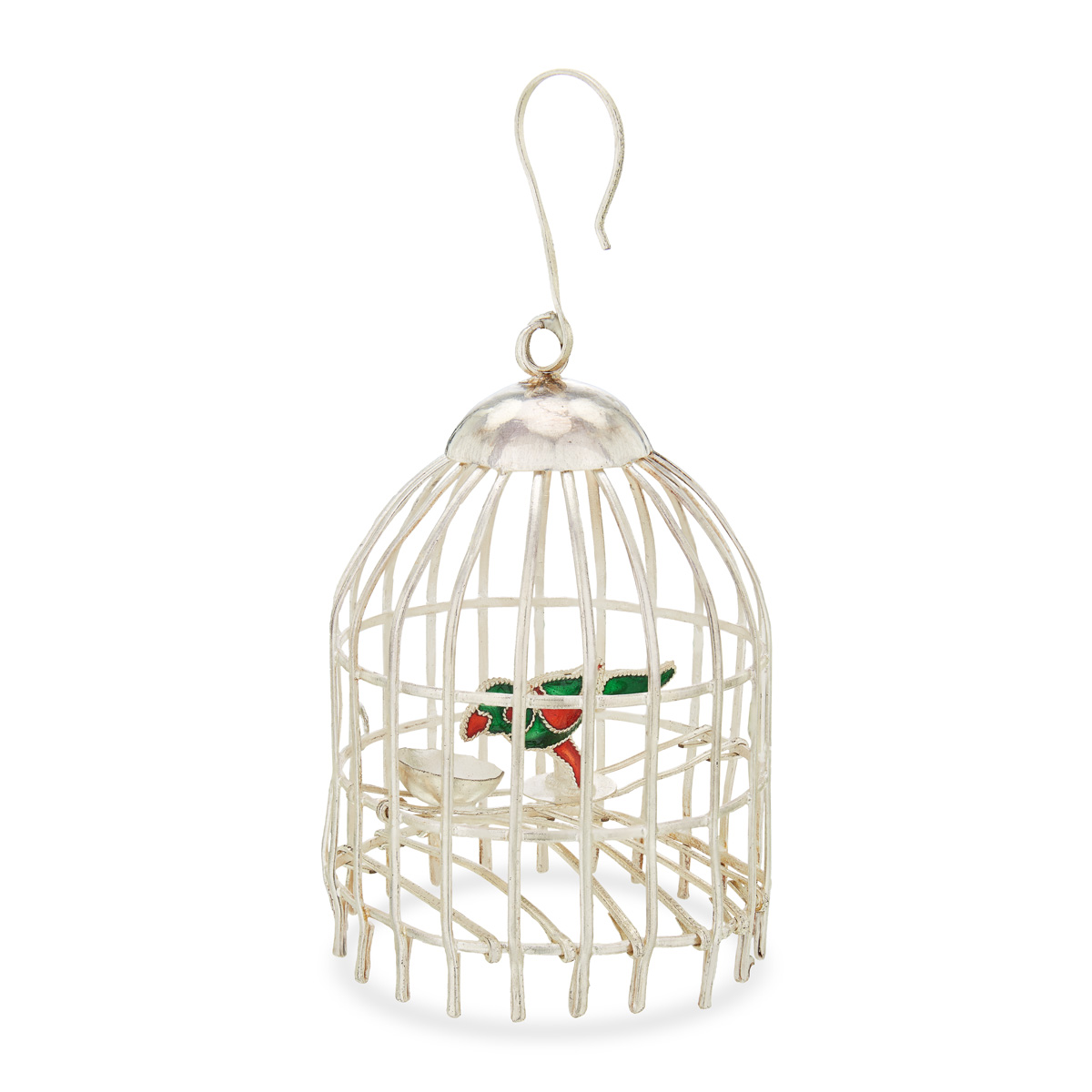 Silver Parrot Cage