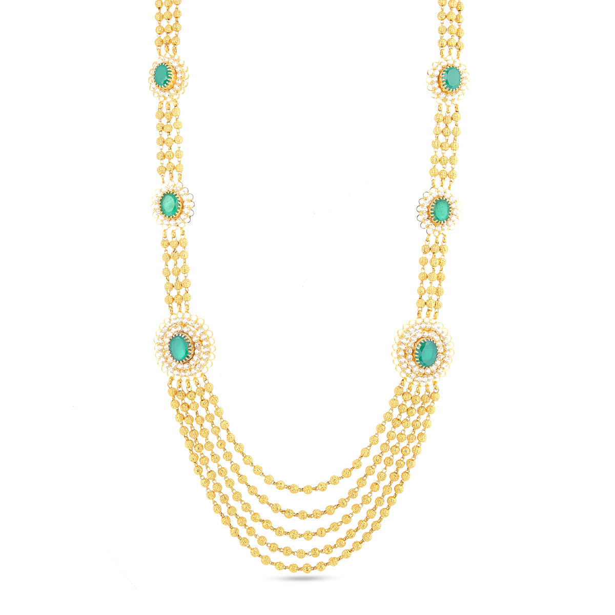 Swarovski&Emerald Studded Necklace!