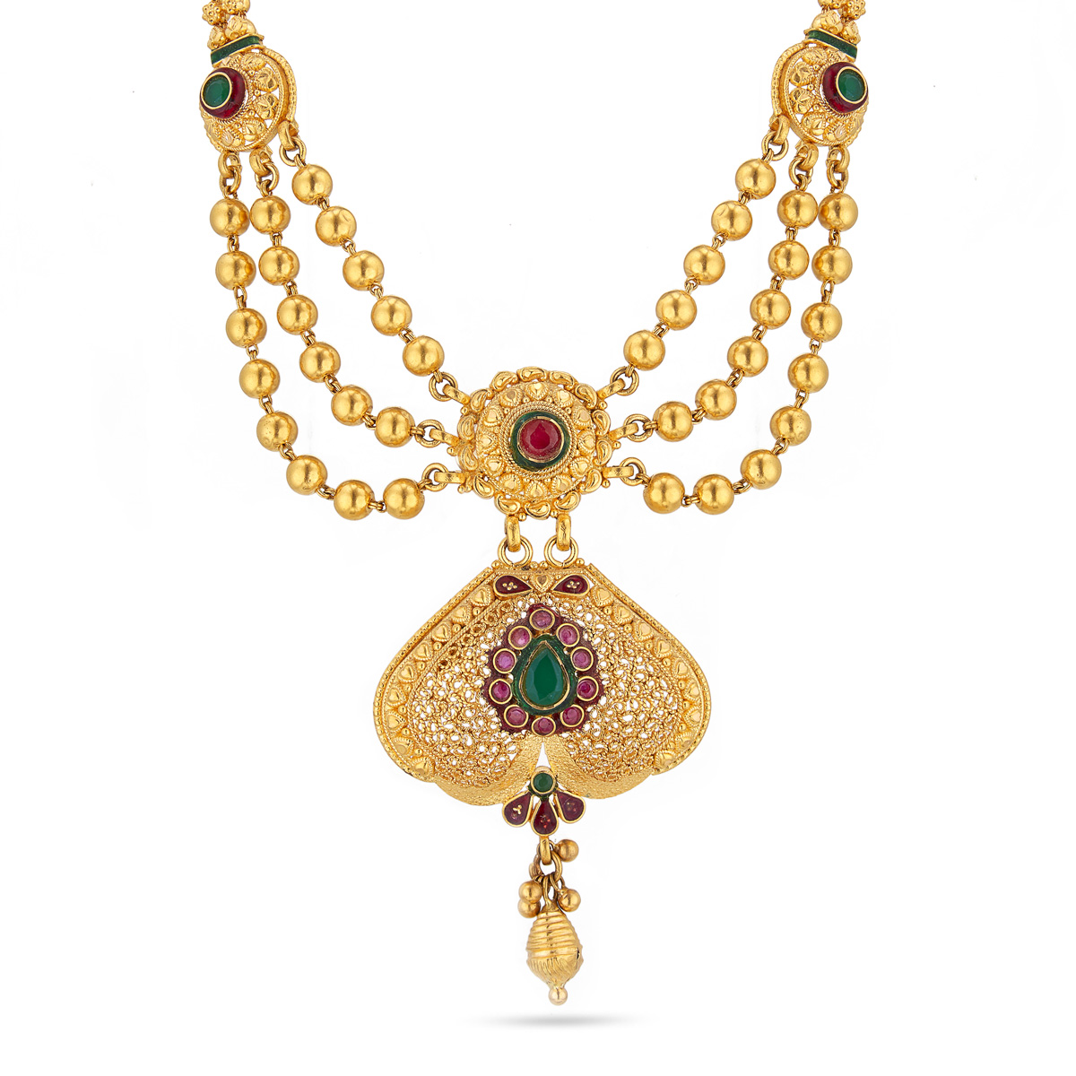 Splendid Ruby emerald Necklace