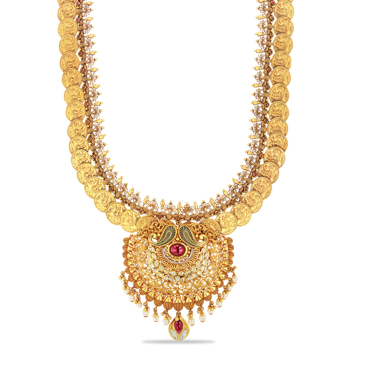 Indian Gold Necklace Online | 22K Gold Necklace Set Online | 22K Gold Jewelry Online