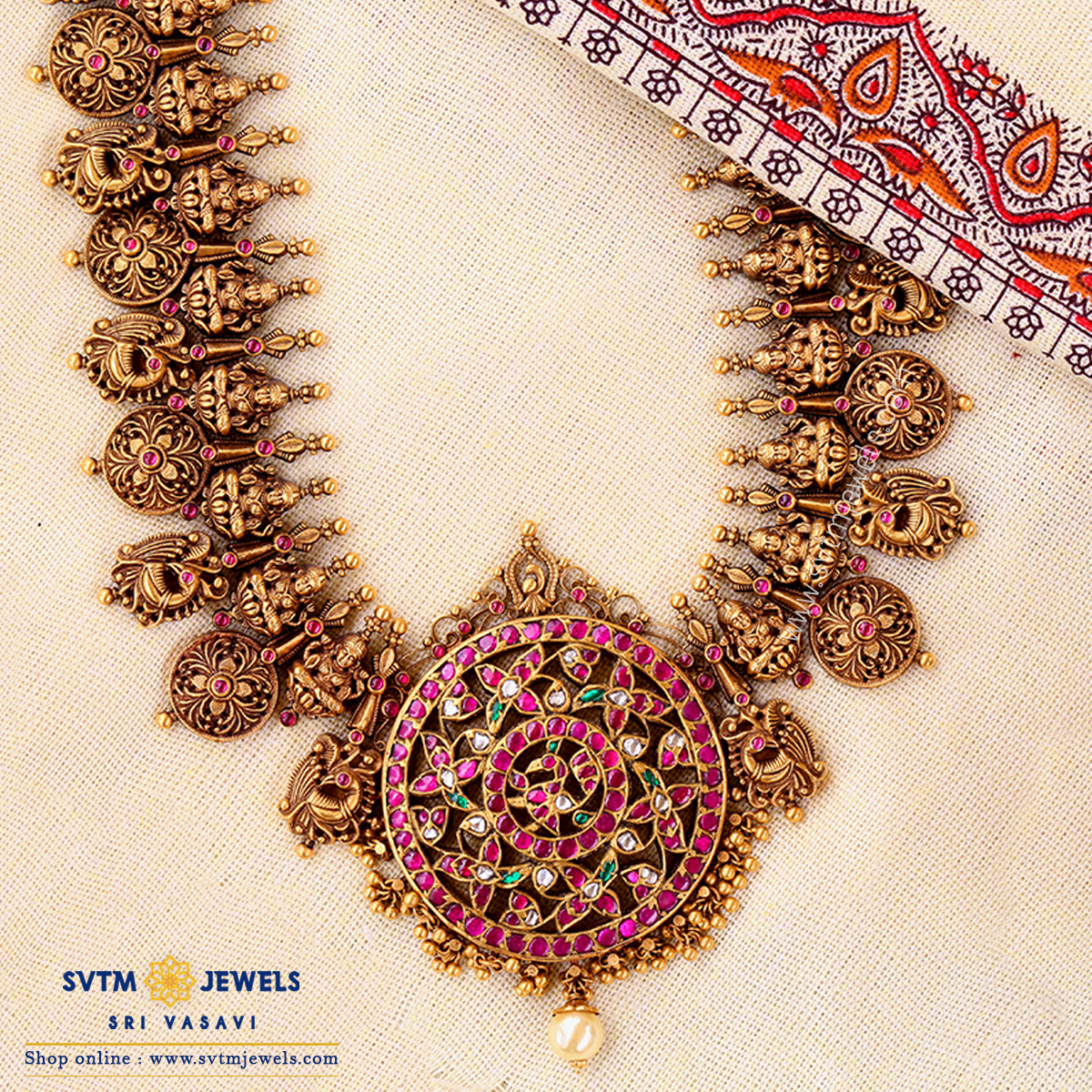 Exquisite Lakshmi necklace