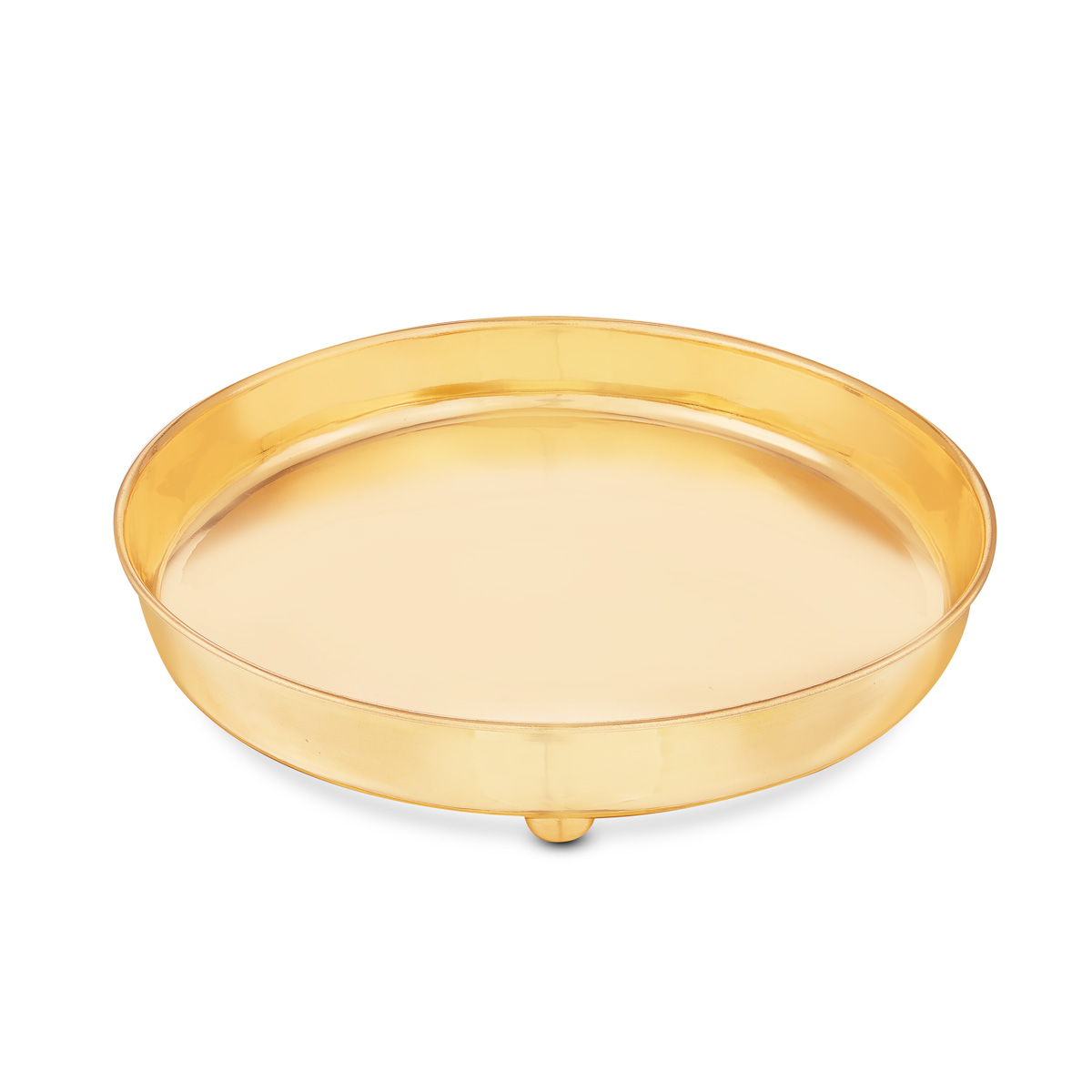 Food Plate In Gold
