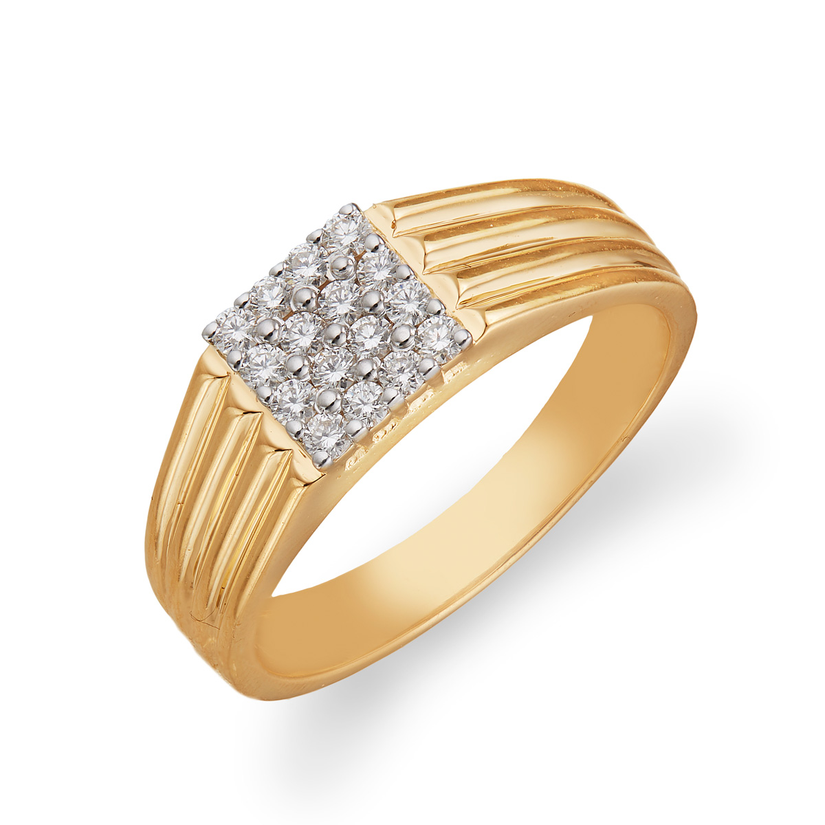 Square-shaped Diamond Ring 