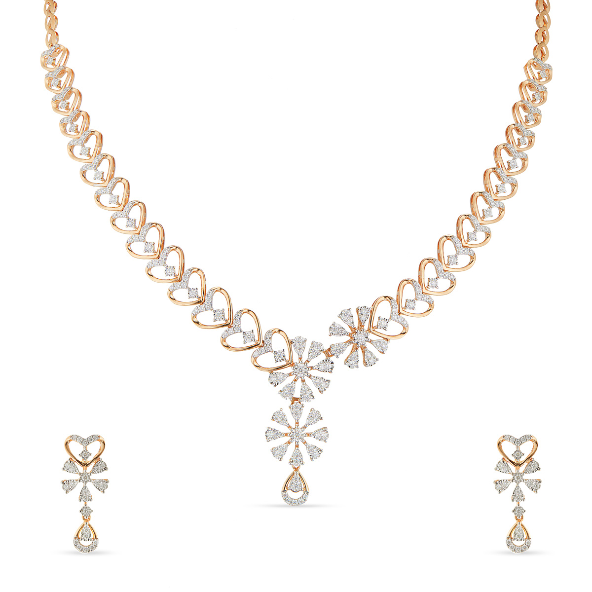 Brocade diamond necklace