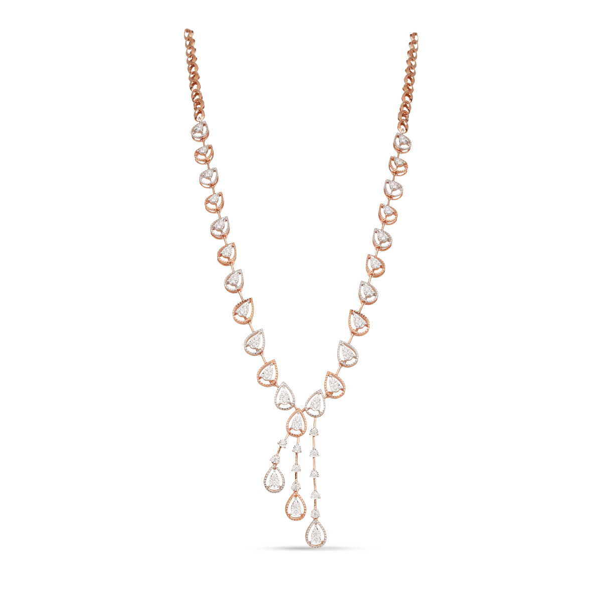 Carnelian Diamond Necklace